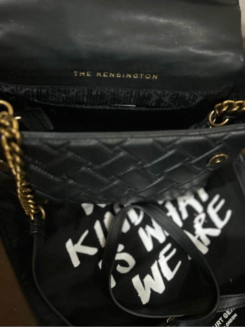 Kurt Geiger London Black Leather Kensington Top Handle Crossbody Handbag - Picture 5 of 14